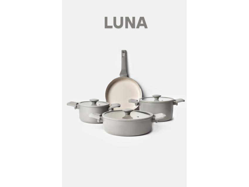 Luna 7 Parça Crystal Tencere ve Tava Seti